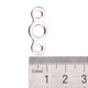 thumbnail image 2 of 10 unids/set conectores de cebo de acero inoxidable tres agujeros anillos de pesca Jigging accesorio (L), 2 of 3