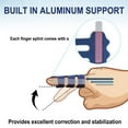 thumbnail image 2 of EcoNesxp pcs Upgraded trigger finger splint Trigger finger bracket Adjustable fixing strap Ring finger and pinky finger 4 pcs Upgraded trigger finger splint, 2 of 5