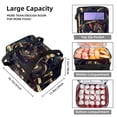 thumbnail image 3 of Motorcycle Large Capacity Double Layered Insulated Lunch Bag with Two Compartments | Refrigerated Meal Bag for Hand-Carrying | 7.1x11.4x16.1 inches | Lunch Bags, 3 of 6
