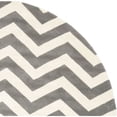 thumbnail image 4 of Contemporary Rug - Chatham Wool Pile -Dark Grey/Ivory Style-A-Color:Dark Grey/Ivory,Design:Contemporary,Shape:Round,Size:5'L x 5'W, 4 of 4
