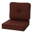 thumbnail image 2 of 45x25 in Indoor Outdoor Deep Seat Cushion Set,Solid Waterproof Patio Chair Cushions Set for Outdoor Patio Furnitur, 2 of 7