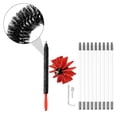 thumbnail image 2 of MasteelfCA 1 Set Flexible Dryer Vent Brush Cleaning Kit Lint Remover Chimney Brushes 9 Rods, 2 of 7