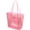 Pink, variant on Nylon Mesh Handbag, Casual Handbag For Homeless Women, Foldable 23l Shoulder Bag, Suitable For Beach Picnic Holidays