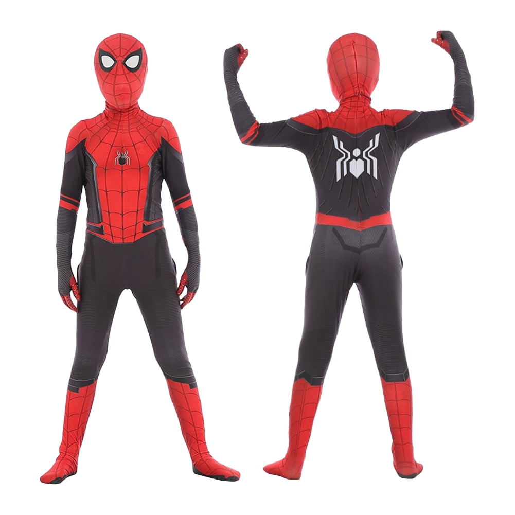Spider-man Cosplay Costume Fancy Dress Halloween Kids Boys Spider Superhero Suit 