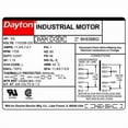 thumbnail image 2 of Capacitor-Start General Purpose Motor, 3/4 hp HP, 115/208-230V AC Voltage, 56 Frame 6K639, 2 of 2