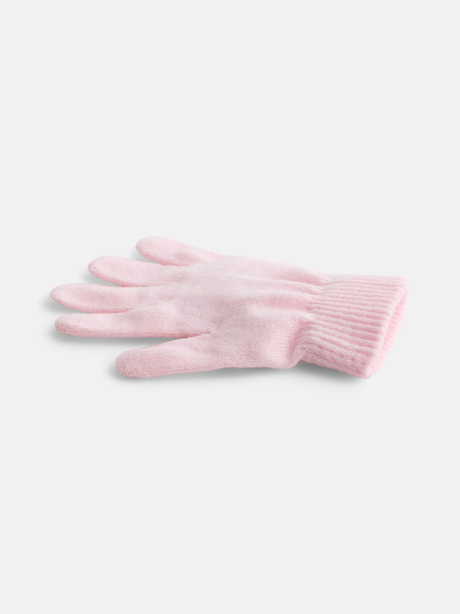 No Boundaries Women's Ribbed Knit Solid Gloves, 2 Pack