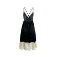 thumbnail image 6 of hirigin Women Nightdress, Spaghetti Straps V-neck Backless Lace Patchwork Midi Slip Dress, 6 of 7
