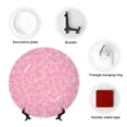 thumbnail image 4 of Wukai Breast Cancer Awareness Print Decorative Plate for Display,Bone China Decorative Plate, Ceramic Dinner Plate with Stand, Vertical Ceramic Plate-10in, 4 of 6
