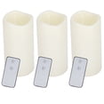 thumbnail image 2 of Lámpara de vela de simulación LED electrónica con control remoto, 3 unidades, para decoración del hogar, bodas y fiestas., 2 of 14