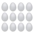 thumbnail image 1 of Huevos de Pascua de espuma, versátiles, lisos, para pintar, para rellenar cestas, hechos a mano 12 piezas de 12 cm, 1 of 9