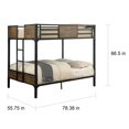 thumbnail image 5 of Furniture of America  Jown Industrial Black Metal Bunk Bed Full, 5 of 5