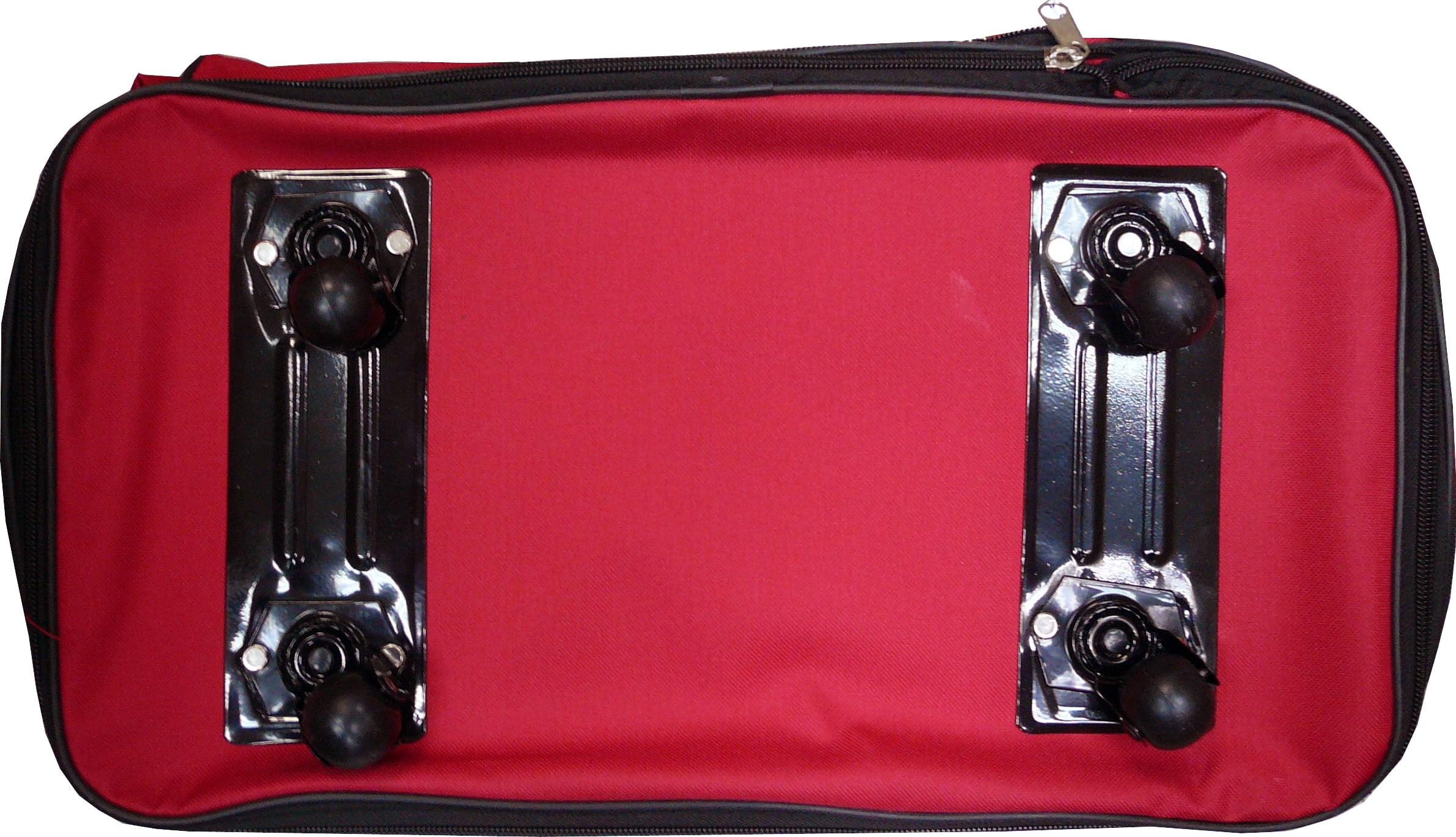30" Rolling Wheeled Duffel Bag Spinner Luggage Bag (Red)
