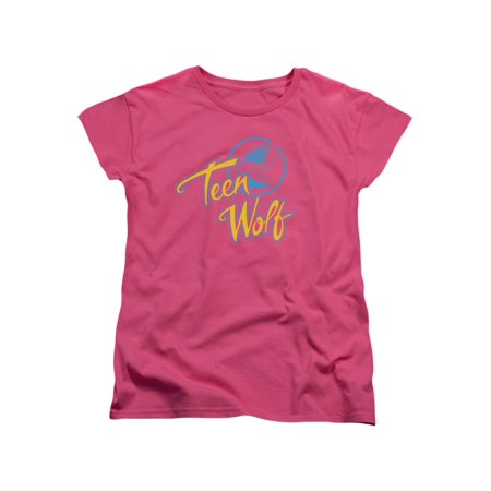 - Teen Wolf Classic 1980s Film Comedy Retro Teen Wolf Logo Women's T-Shirt Tee