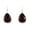 Purple, variant on Gorgeous Navy Blue Teardrop Rhinestone Dangling Hoop Earrings