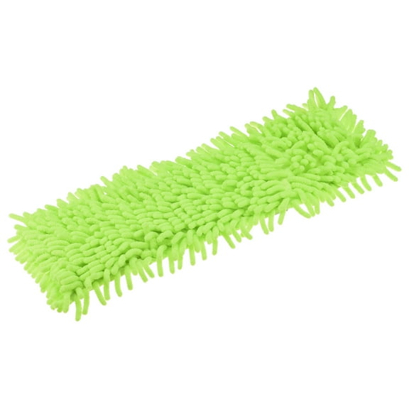 Uxcell Chenille Microfiber Mop Replacement Heads 39x12cm Floor Cleaning Pads Green