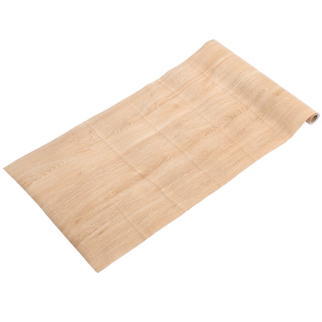 Shisuyan 1 Rouleau Autocollant Grain de Bois pour Meubles, Armoires et Étagères, Papier Peint Auto-Adhésif en PVC pour Rénovation, pour Garde-Robe et Bureau, Grain de Bois Rustique