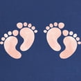 thumbnail image 2 of CafePress - Twins Footprints Maternity T Shirt - Maternity Dark T-Shirt, 2 of 3