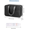 thumbnail image 5 of Travel Toiletry Bag Women Large Cosmetic Bag Travel Makeup Bag Organizer Medicine Bag for Toiletries Essentials Accessories, Black, 5 of 8
