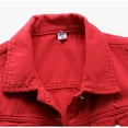 thumbnail image 3 of SWSMCLT Women's Soft Denim Vest Tank Top Thin Fashion Button Vest Sleeveless Cotton Summer Loose Fall Pocket Red X-Large, 3 of 4