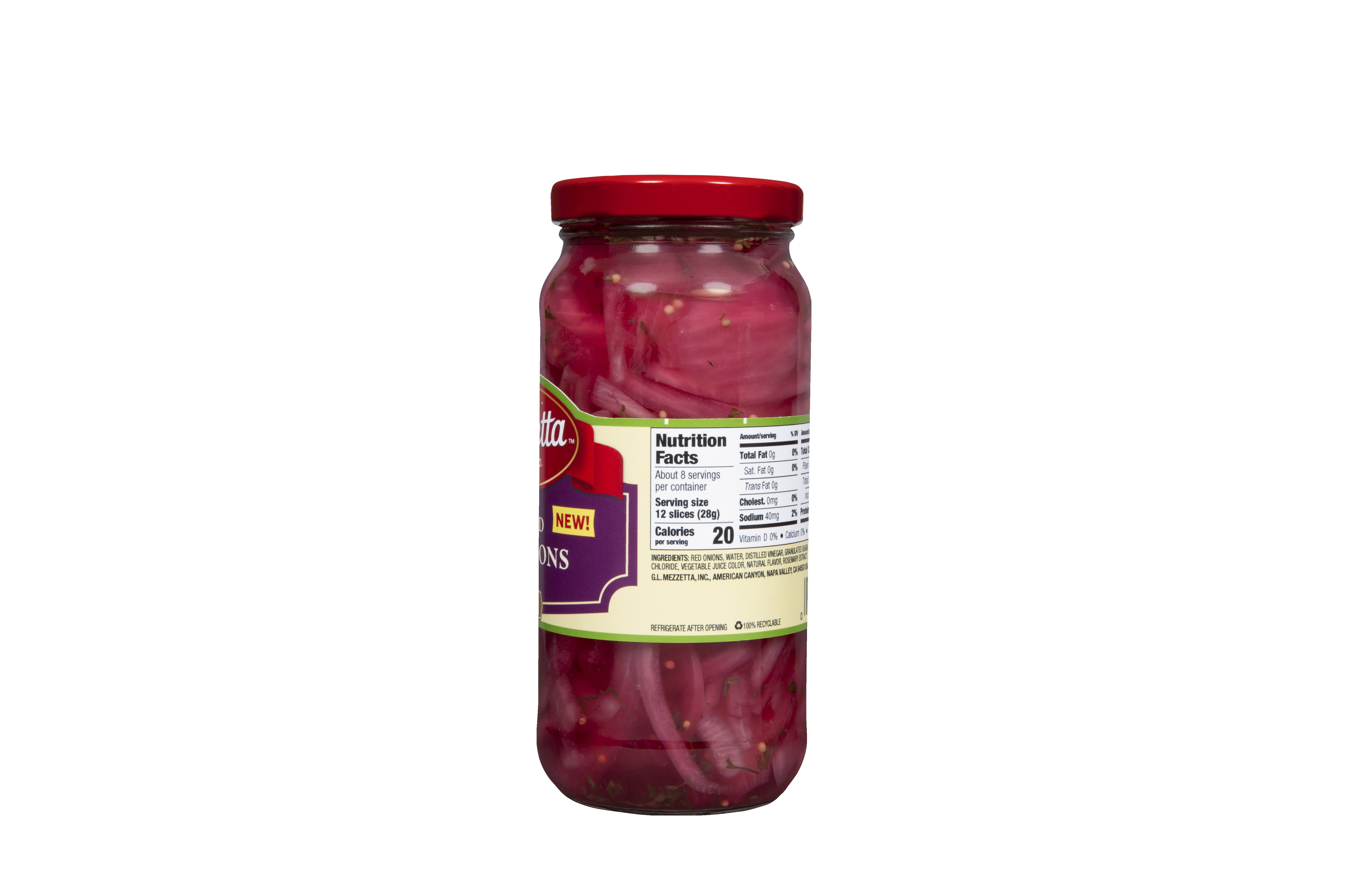 Mezzetta Pickled Red Onions, 16 fl oz Jar