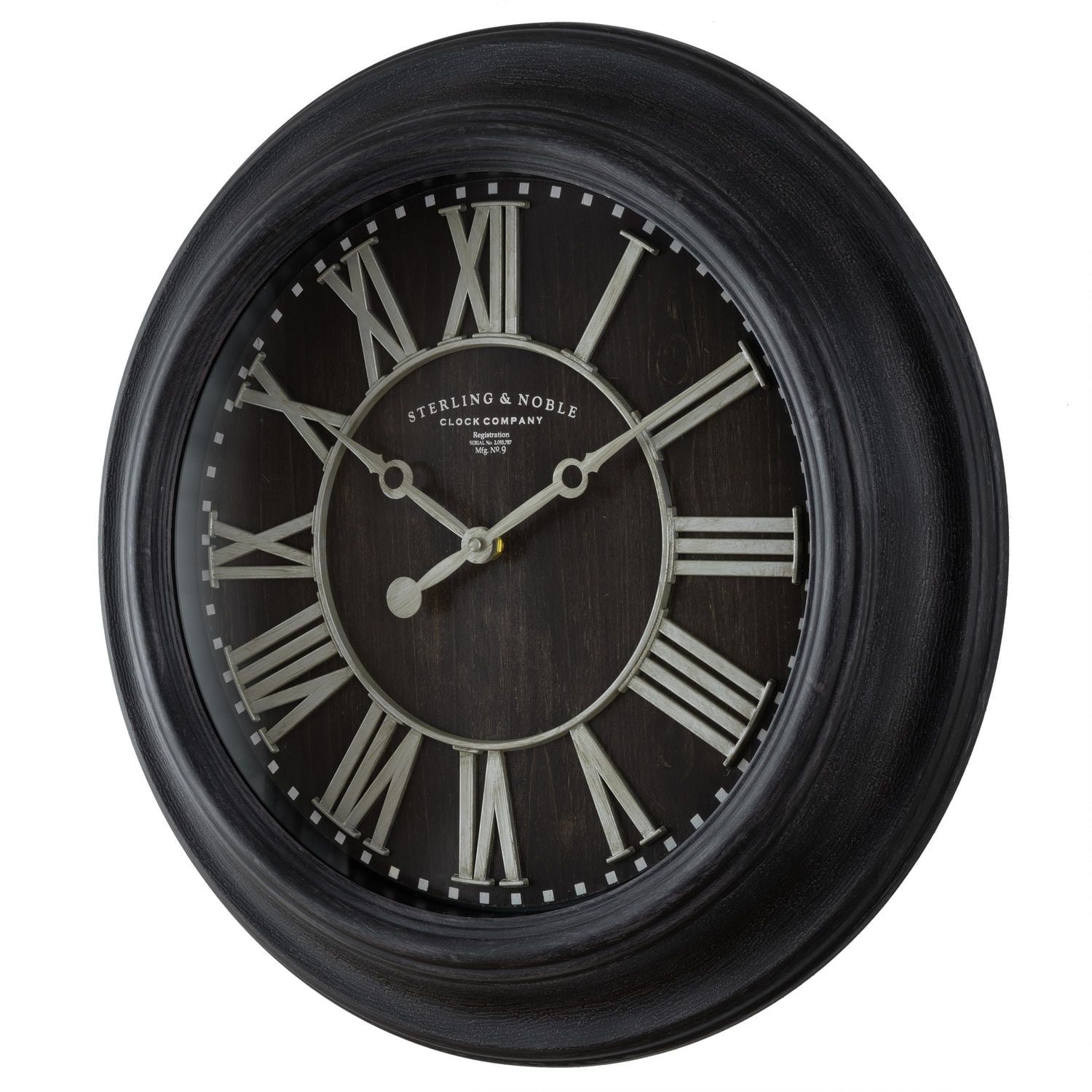 HOMETRENDS 20'' RAISED NUMBERS WALL CLOCK, 20" diameter wall clock