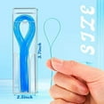 thumbnail image 2 of 600 Pcs Dental Floss Threader for Bridges, Braces, and Implants Dental Threader, Multifunctional Nylon Loop Design for Your Teeth, Pack of 12(Blue), 2 of 6