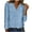 tops for women sequined-Light Blue, variant on Brilliant Womens Tops under $5 Tops for Women Elegant Sparkly Tee Blouses Cocktail Party Club Tops Womens Sexy V-Neck Solid Color Long Sleeve Casual Blouse Tops Blouse Gray XXL