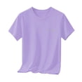 thumbnail image 3 of Ohufall Boys Girls T Shirt Solid Color Small Print Summer Tshirts Toddler Fashion Casual T-shirts 1-13 Year, 3 of 6
