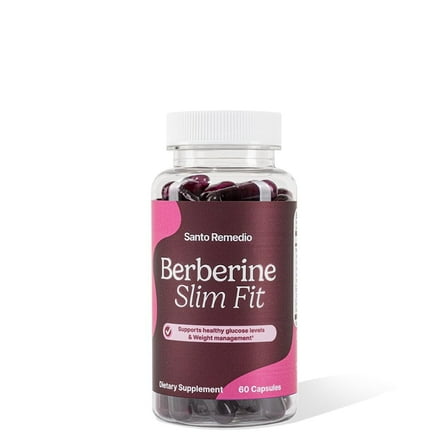 Santo Remedio Berberine, Dietary Supplement, Vegetarian, No Added Sugar, 60 Capsules, 30 Servings