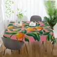 thumbnail image 3 of Yayeee Tablecloths 54" x 54" Rectangle Wrinkle Resistant Party Table Cover, Pink Oranges, 3 of 8