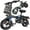 T1 Pro-24MPH, variant on Portable Terrosor Electric Bicycle - 14" Foldable Design, Dual Disc Brakes, 20mph Max Speed, Includes Storage Basket