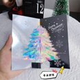thumbnail image 2 of Árbol de Navidad creativo 3D Pop-Up Tarjeta de Navidad brillante fantasía felicitación bendición regalo Tarjeta de mensaje regalos de navidad, 2 of 4
