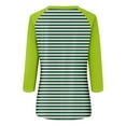 thumbnail image 5 of YDKZYMD 3/4 Sleeve Shirts for Women Plus Size Elbow Plus Size Elbow Color Block Crew Neck Blouses Summer Tee Tops Casual Loose 2024 Trendy Tunics Mint Green L, 5 of 5
