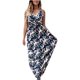 thumbnail image 1 of Vestido HUOGUO Fashion para mujer, verano, cuello en V, estampado casual, 1 of 5