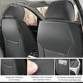thumbnail image 4 of for TOYOTA CAMRY 2001 Car Seat Cover, Premium Leather 5 Piece Full Set With a Headrest and Lumbar Support Non-slip, Gray and White Car Seat Covers, Beautify the Interior of Old Cars, 4 of 7