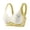 Yellow, variant on Women's Print Bras Color Block Push up Seamless Bra for Teen Girls Daily Underwear Bralettes Padded Training Bras for Lady Mint Green M