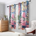 thumbnail image 2 of Yayeee Window Curtains Light Filtering 63"x52" Grommet Panel Pair Home Living Room Decor, Art Cat, 2 of 7