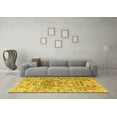 thumbnail image 3 of Ahgly Company Machine Washable Indoor Rectangle Animal Yellow Traditional Area Rugs, 4' x 6', 3 of 4