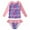 A5-Pink, variant on Gyratedream 2-10T Little Big Girls Long Sleeve Two Pieces Rash Guard Swimsuit Bathing Suit