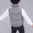 thumbnail image 4 of Kaemgyyd Corduroy Vest for Toddler Baby Boys Girls Fall Winter Warm Coat Unisex Sleeveless Zipper Button down Jackets 3-10 Years, 4 of 5