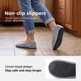 thumbnail image 4 of Home Top Women's Soft Coral Fleece Ballet Slippers with Flexible Sole Cloud Gray,7-8 US, 4 of 8