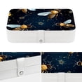 thumbnail image 4 of Honeybee PU Leather Necklace Organizer Jewelry Boxes Display Case with Removable Compartment, Portable, 4 of 6