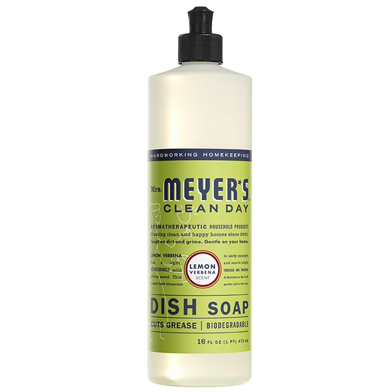 Liquid Hand Soap and Liquid Dish Soap Combo 1 Pack Liquid Hand Soap 12.5 Fl oz & 1 Pack Dish Soap 16 Fl oz, Lemon Verbena Scent