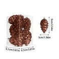 thumbnail image 3 of Lwlmwt Christmas Tree Decorations,9cm/8pcs Plastic Glitter Pinecone Shaped Pendants,Hanging Pine Cone Ornament Shatterproof Pinecone Ball,for Xmas Tree Decoration, 3 of 5