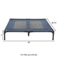 thumbnail image 2 of PETMAKER 36x29.75-Inch Elevated Dog Bed - Indoor/Outdoor Cot for Pets, Blue, 2 of 8