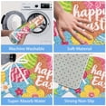 thumbnail image 3 of Indoor Carpet Runner with Easter Bunny Pattern | Absorbent Velvet Rug for Home and Indoor Use, 3 of 6