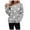 Grey, variant on Heart Stripe Patchwork Sweater for Women Fall Long Sleeve Crewneck Knitted Tops Fall
