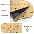 thumbnail image 5 of Cartoon Style Bees Large Area Rugs 5x8 ft Yellow Honeycomb Cute Animal and Flowers Washable Rug Non Slip Indoor Carpet Absorbent Floor Mat for Living Room Bedroom Dining Room, 5 of 9