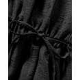 thumbnail image 5 of ZOELNIC Women's Sleeveless Jumpsuit - Spaghetti Strap Casual Romper with Drawstring, Summer Vacation & Resort Outfit, S, 5 of 8