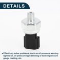 thumbnail image 3 of Engine Oil Pressure Sensor Switch for Nissan 350Z Durable No.25070CD000 Black Silver Tone 1 Pc, 3 of 6